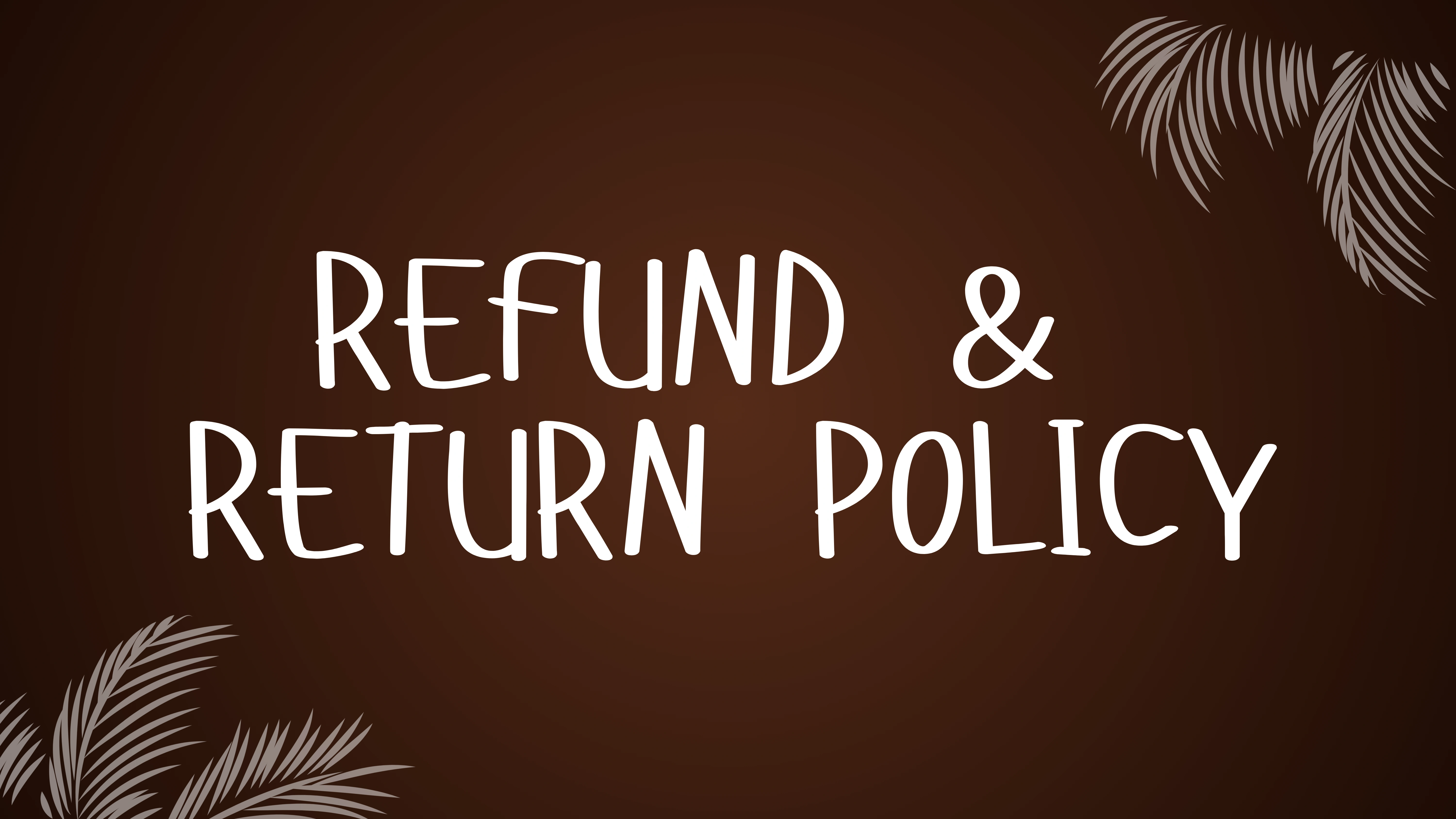 Refund Policy Banner