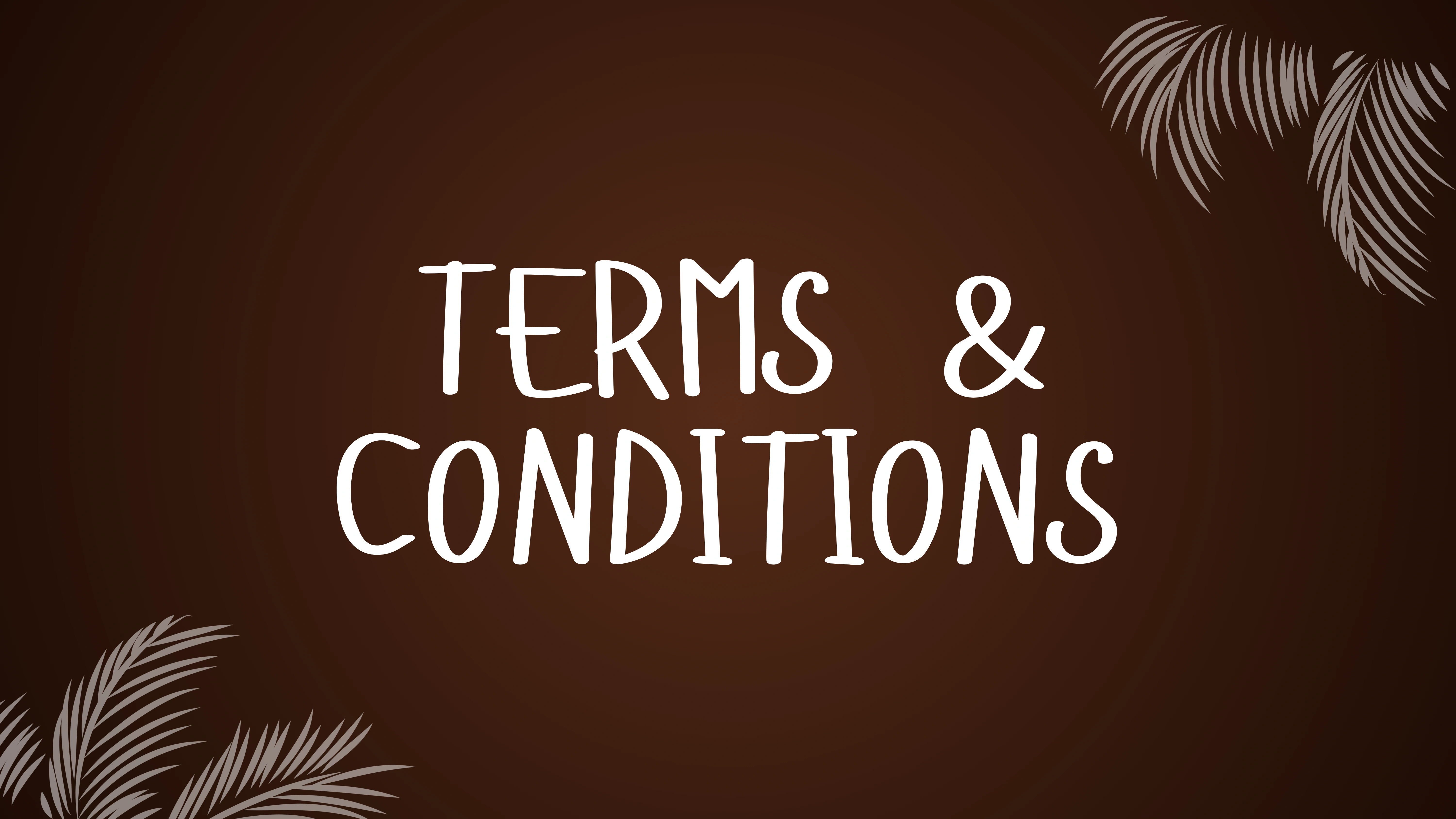 Terms and Conditions Banner